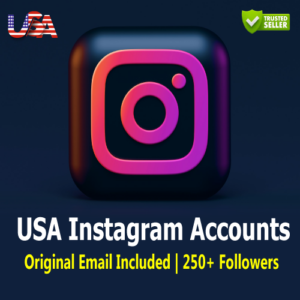 USA Instagram Accounts | 250+ Followers | Email Included | Empty Posts