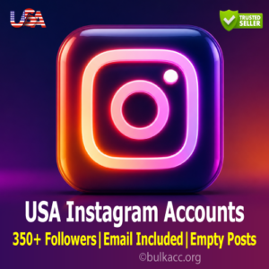 USA Instagram Accounts | 350+ Followers | Email Included | Empty Posts