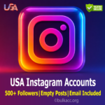 USA Instagram Accounts | 500+ Followers  | Empty Posts | Add Your Own Model Photos | Email Included