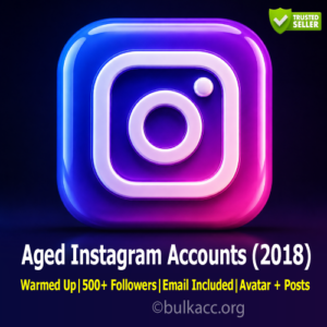 Instagram Accounts | 2018 Aged | Warmed Up | 500+ Followers | Email Included | Avatar + Posts | Different Countries IP