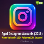 Instagram Accounts | Registered in 2016 | Warm-Up Ready | 120+ Followers | 2FA Included 
