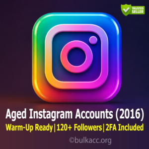 Instagram Accounts | Registered in 2016 | Warm-Up Ready | 120+ Followers | 2FA Included