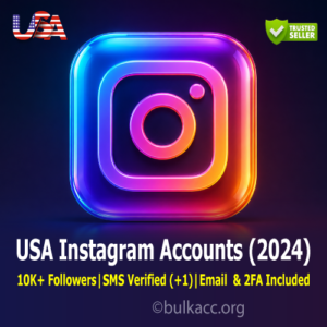 USA Instagram Accounts | 10K+ Followers | SMS Verified (+1) | Email & 2FA Included | 2024 Aged